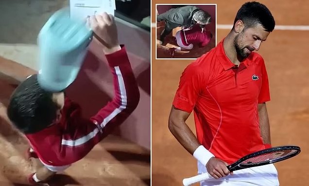 Novak Djokovic Hit by Water Bottle Incident at Italian Open